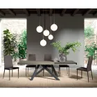 طاولة قابلة للتمديد بفتحة جانبية متزامنة من الميلامين - سيتيميو Viadurini