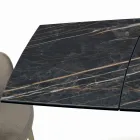 طاولة قابلة للتمديد مع قاعدة وسطح بتشطيبات مختلفة، صنع في إيطاليا - سيتيميو Viadurini