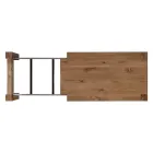 طاولة قابلة للتمديد بأرجل وسطح مكسو بالخشب، صنع في إيطاليا - تاش Viadurini