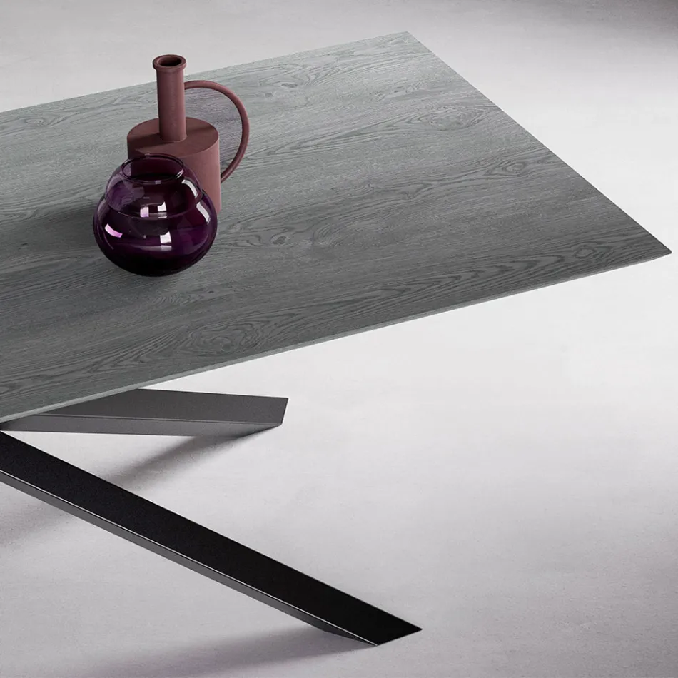 طاولة قابلة للتمديد بأرجل S70 صنع في إيطاليا - ساجي Viadurini