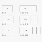 طاولة قابلة للتمديد بسطح من الميلامين الرخامي وأرجل من الفحم - أرييل Viadurini