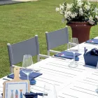 طاولة خارجية قابلة للتمديد مع سطح من الألومنيوم - سوبرنوفا Viadurini