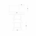 طاولة طعام قابلة للتمديد من الخشب والمعدن حتى 280 سم - جالوتو Viadurini