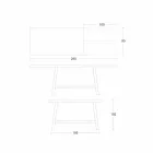 طاولة طعام قابلة للتمديد من الخشب والمعدن حتى 280 سم - جالوتو Viadurini