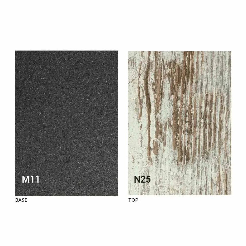 طاولة طعام قابلة للتمديد من الخشب والمعدن حتى 280 سم - جالوتو Viadurini