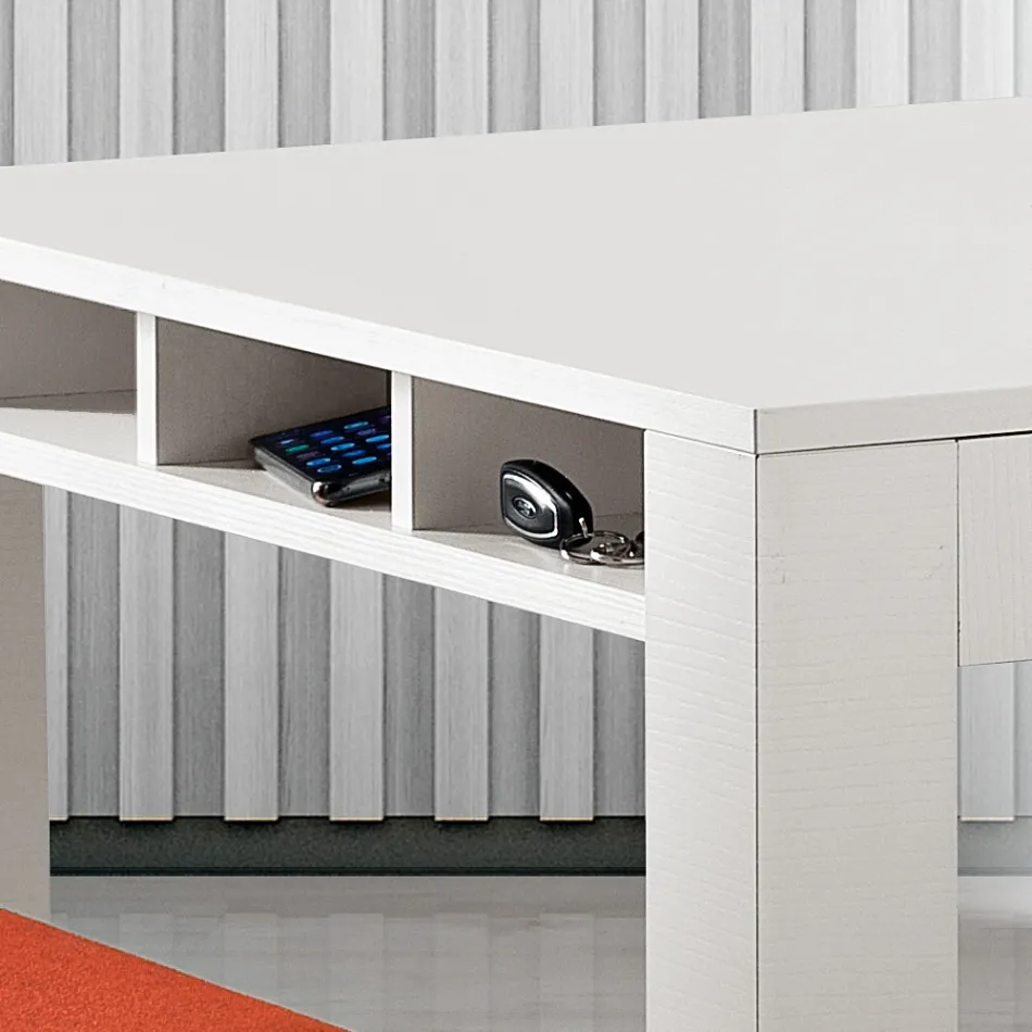 طاولة معيشة قابلة للتمديد مصنوعة من الميلامين في إيطاليا - أوندين Viadurini