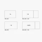 طاولة معيشة قابلة للتمديد مصنوعة من الميلامين في إيطاليا - أوندين Viadurini