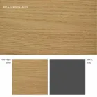 طاولة قابلة للتمديد بتصميم مع سطح من خشب البلوط داريل، صنع في إيطاليا Viadurini