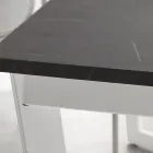 طاولة قابلة للتمديد حتى 238 سم مصنوعة من المعدن واللوح الخشبي عالي الجودة، صنع في إيطاليا - بابليتو Viadurini