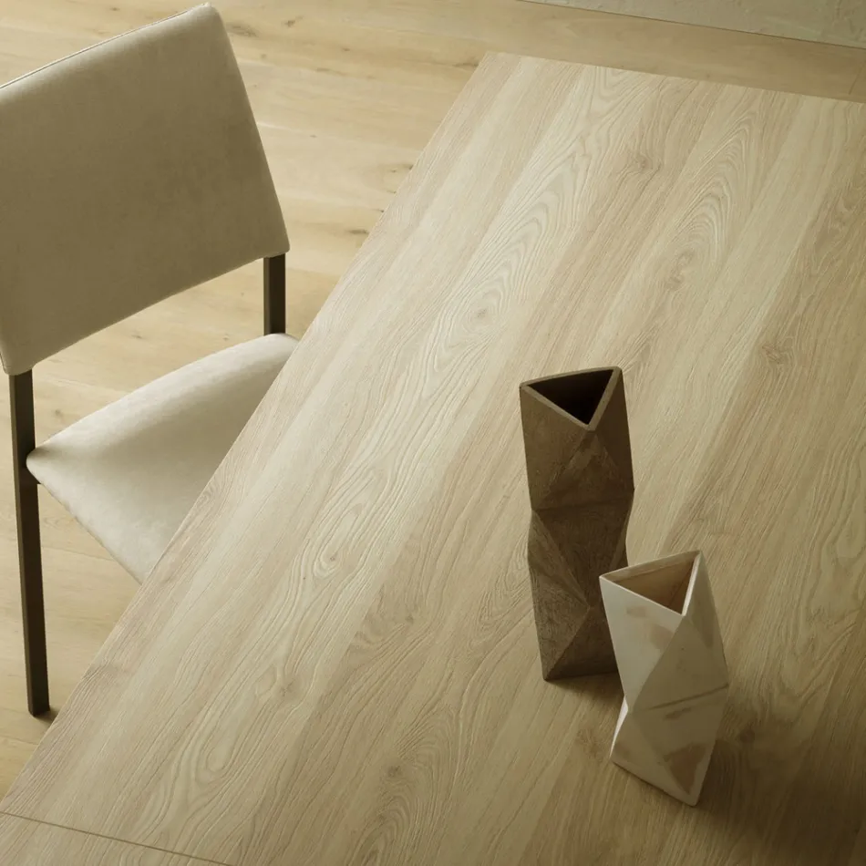 طاولة قابلة للتمديد حتى 240 سم مصنوعة من الألومنيوم والـ HPL، صنع في إيطاليا - فيليبرتو Viadurini