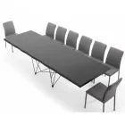 طاولة قابلة للتمديد حتى 300 سم مصنوعة من الخشب الإيطالي المقشر - إيزيلينو Viadurini