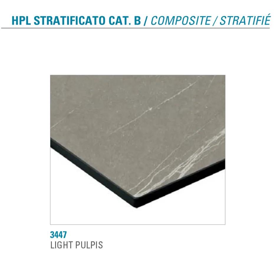 طاولة قابلة للتمديد حتى 300 سم، سطح من مادة HPL مغلفة، صنع في إيطاليا - باستيانو Viadurini