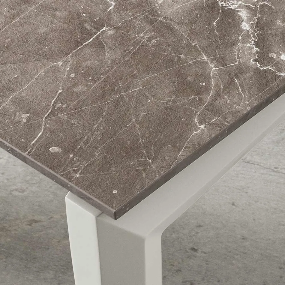 طاولة قابلة للتمديد حتى 240 سم مع سطح HPL صنع في إيطاليا - رائعة Viadurini