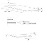 طاولة قابلة للتمديد حتى 240 سم مع سطح من مادة لامينام صنع في إيطاليا - مالطي Viadurini