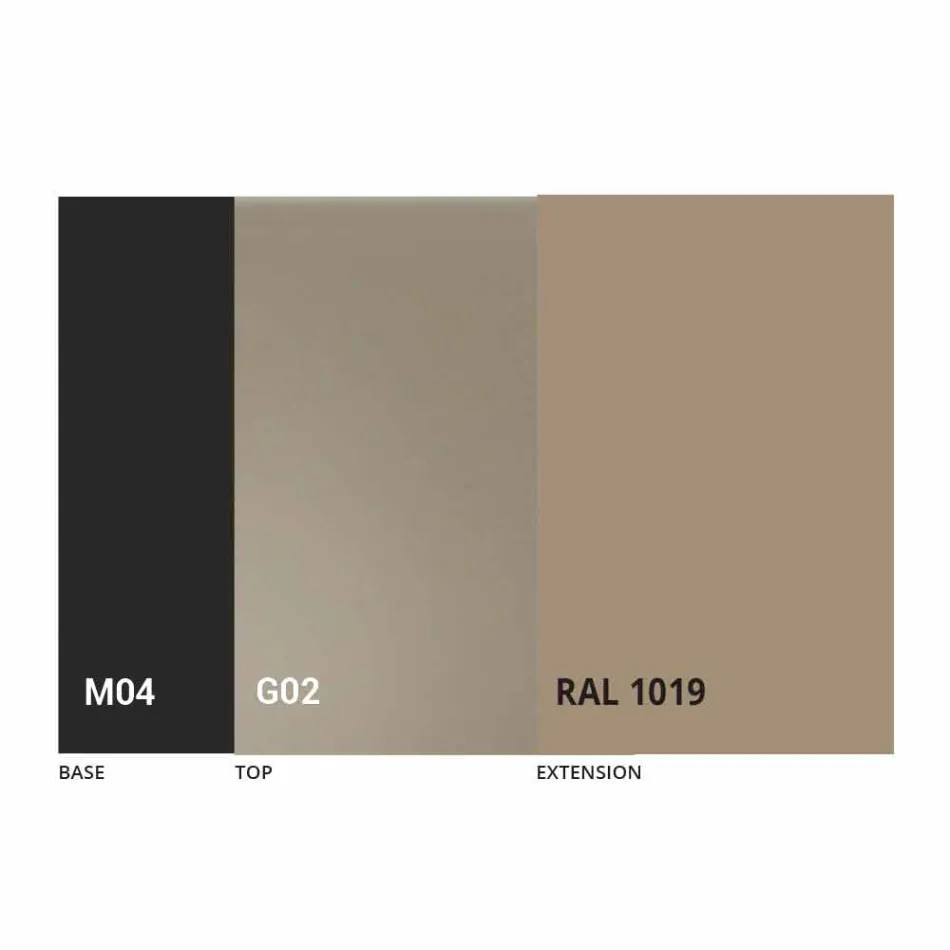 طاولة قابلة للتمديد حتى 250 سم مع سطح زجاجي صنع في إيطاليا - بيتاجورا Viadurini