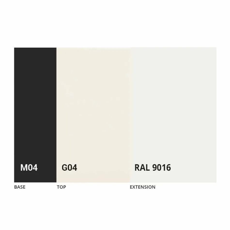 طاولة قابلة للتمديد حتى 250 سم مع سطح زجاجي صنع في إيطاليا - بيتاجورا Viadurini