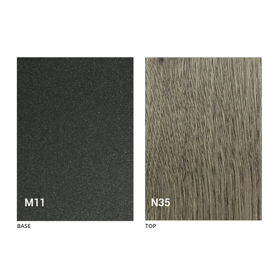 طاولة قابلة للتمديد حتى 280 سم من الخشب والمعدن صنع في إيطاليا - جالوتو Viadurini