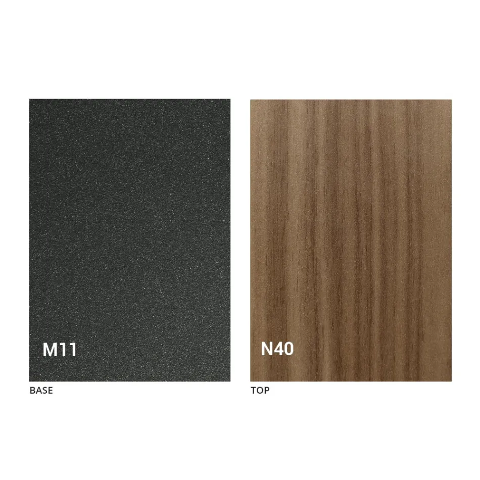 طاولة قابلة للتمديد حتى 280 سم من الخشب والمعدن صنع في إيطاليا - جالوتو Viadurini