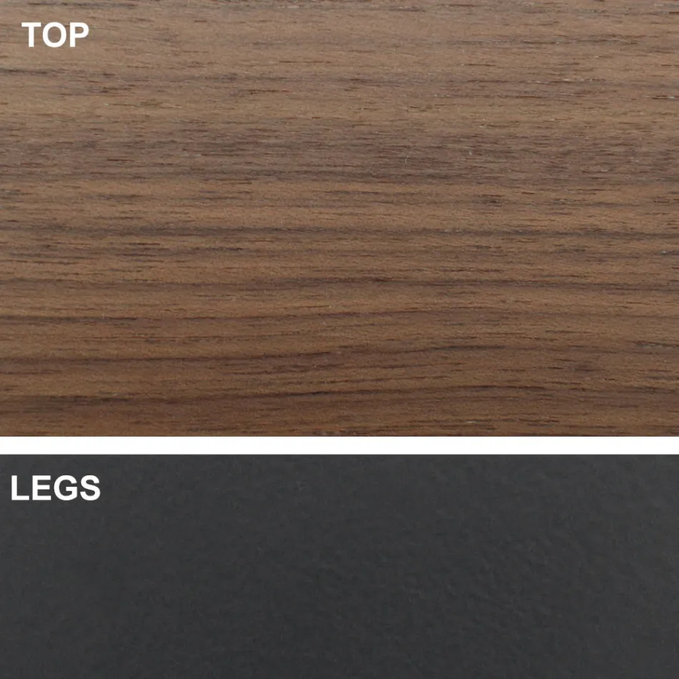 طاولة قابلة للتمديد حتى 300 سم مع سطح خشبي، صنع في إيطاليا - جروتا Viadurini