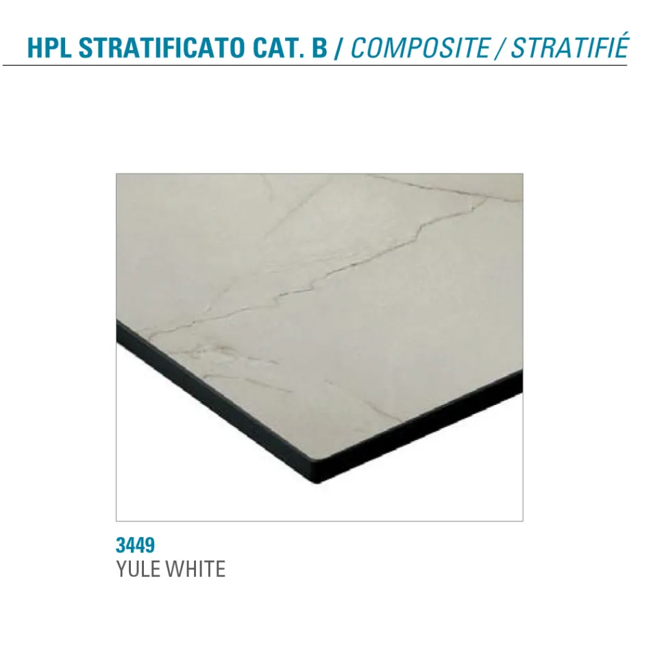 طاولة قابلة للتمديد حتى 300 سم مصنوعة من ألواح HPL طبقية، صنع في إيطاليا - باستيانو Viadurini