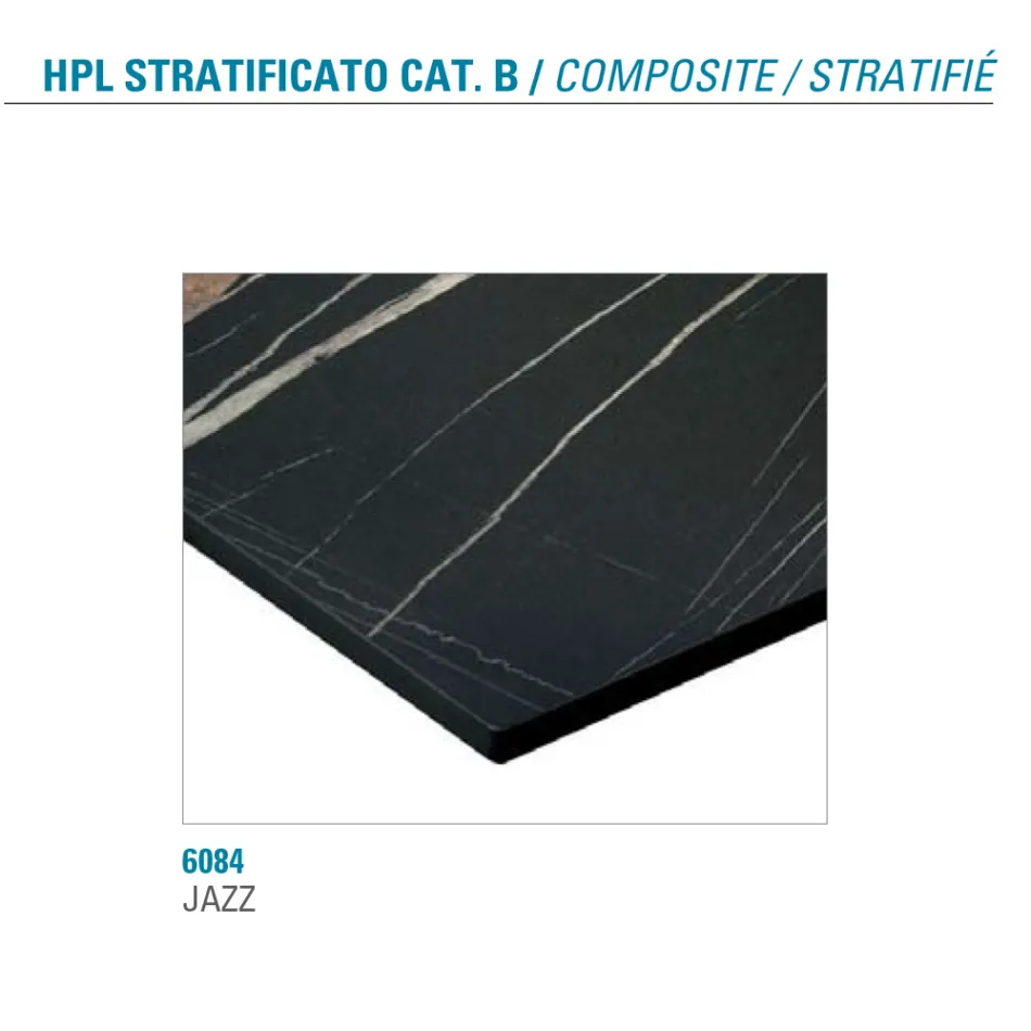 طاولة قابلة للتمديد حتى 300 سم مصنوعة من ألواح HPL طبقية، صنع في إيطاليا - باستيانو Viadurini