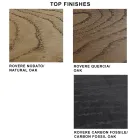 طاولة قابلة للتمديد حتى 300 سم من الخشب المقشر والزجاج - قابلة للتمديد Viadurini