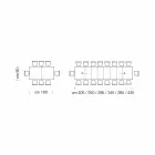 طاولة قابلة للتمديد حتى 470 سم مصنوعة من الخشب الإيطالي المقشر - Gordito Viadurini