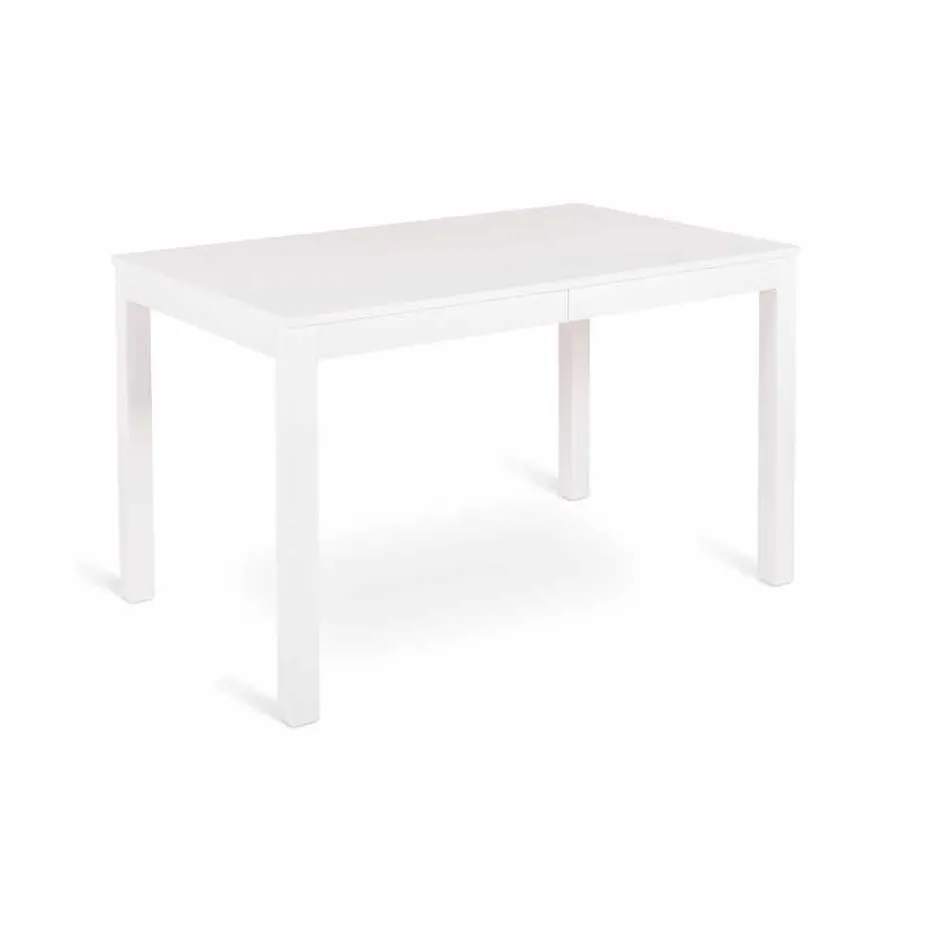 طاولة قابلة للتمديد من خشب الزان صنع في إيطاليا تيتو Viadurini