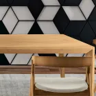 طاولة قابلة للتمديد من خشب الدردار الصلب بتشطيبات مختلفة - فيرينك Viadurini