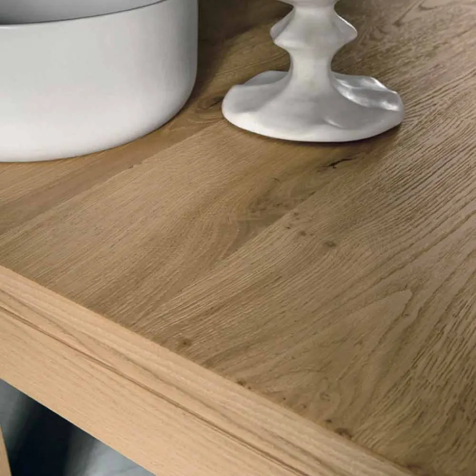 طاولة قابلة للتمديد من خشب البلوط، صنع في إيطاليا - سوندريو Viadurini