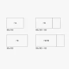 طاولة ميلامين قابلة للتمديد بتشطيبات مختلفة، صنع في إيطاليا - ليلي Viadurini