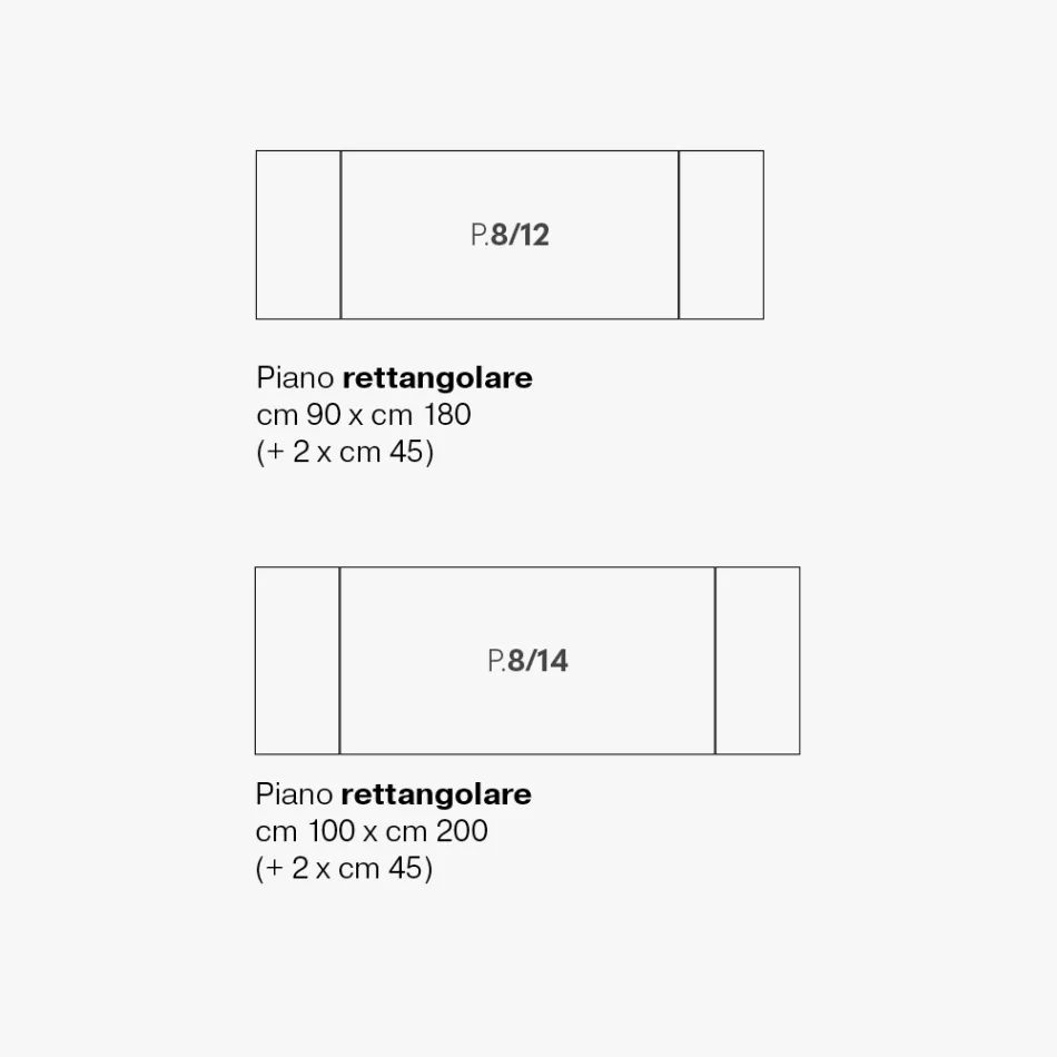 طاولة سيراميك زجاجية قابلة للتمديد بثلاثة لمسات نهائية مختلفة، صنع في إيطاليا - تكنا Viadurini