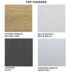 طاولة حديثة قابلة للتمديد بسطح خشبي مغلف، صنع في إيطاليا – سيتيميو Viadurini