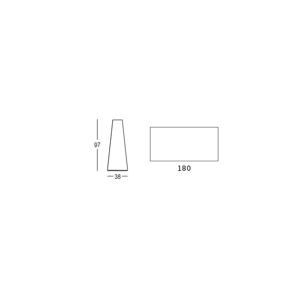 طاولة خارجية مرتفعة ذات سطح مستطيل من Hpl، صنع في إيطاليا - فورلينا Viadurini