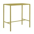 طاولة حديقة مرتفعة من الفولاذ المجلفن، صنع في إيطاليا - فيسنا Viadurini