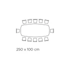 طاولة ذات سطح سيراميكي على شكل برميل وقاعدة فولاذية صنع في إيطاليا - إيزيلينو Viadurini