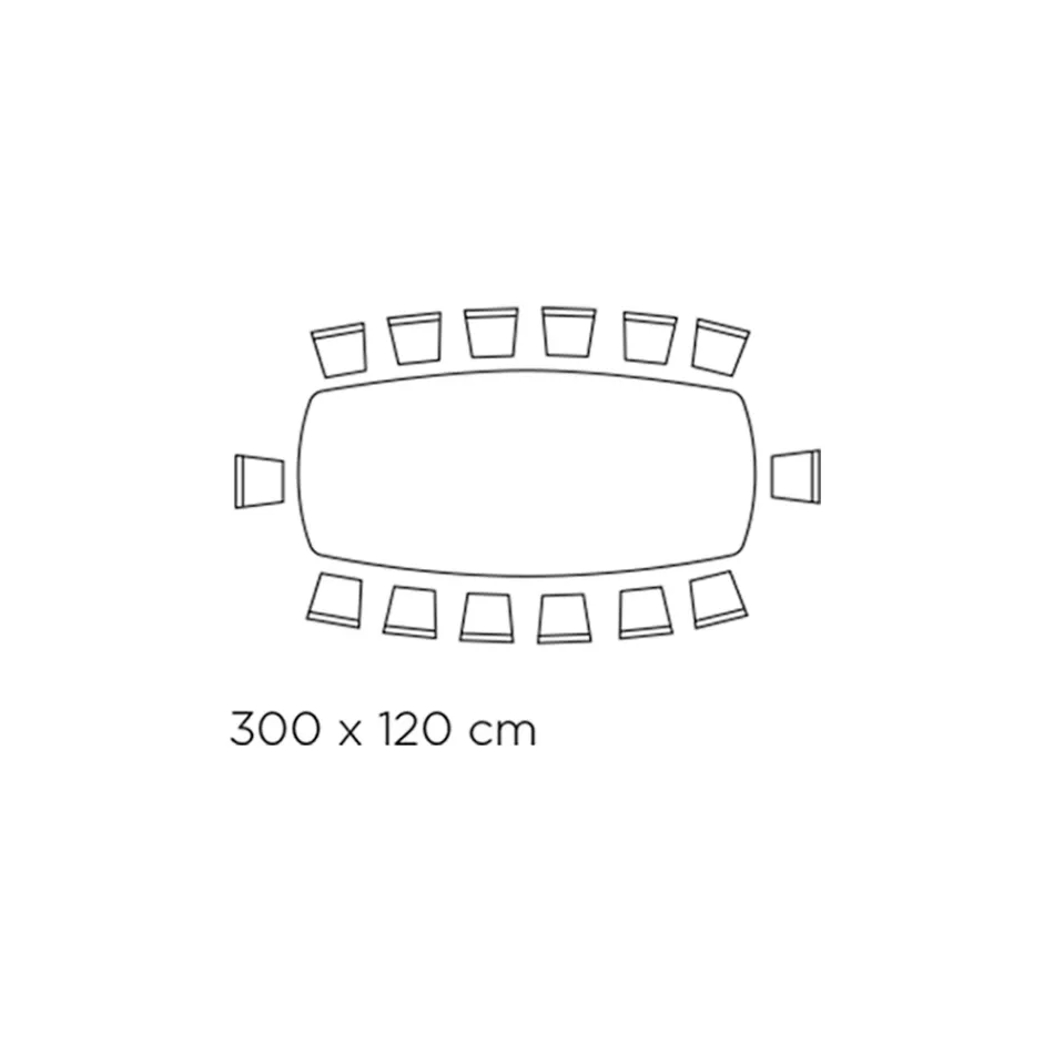 طاولة ذات سطح سيراميكي على شكل برميل وقاعدة فولاذية صنع في إيطاليا - إيزيلينو Viadurini