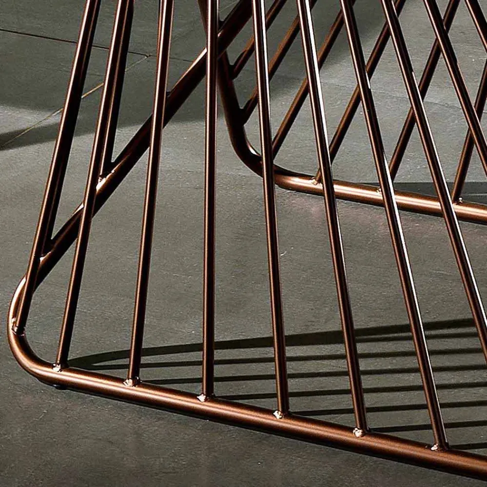 طاولة ذات سطح مصنوع في إيطاليا من السيراميك الزجاجي الحديث، ميتيا Viadurini