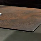 طاولة ذات سطح مصنوع في إيطاليا من السيراميك الزجاجي الحديث، ميتيا Viadurini