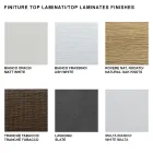 طاولة كونسول قابلة للتمديد حتى 325 سم مصنوعة في إيطاليا من الخشب المصفح - دالماتيان Viadurini