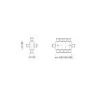 طاولة كونسول قابلة للتمديد من الخشب المُقشر، صُنعت في إيطاليا - جورديتو Viadurini