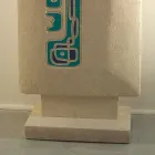 طاولة كونسول حجرية مستطيلة الشكل مع تصميم كريستال سوتر Viadurini