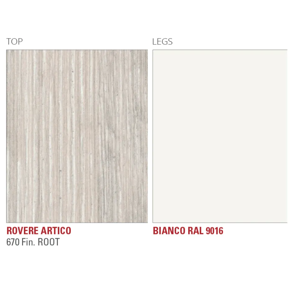 طاولة مطبخ قابلة للتمديد حتى 240 سم من HPL الناعم صنع في إيطاليا - جوبيتر Viadurini