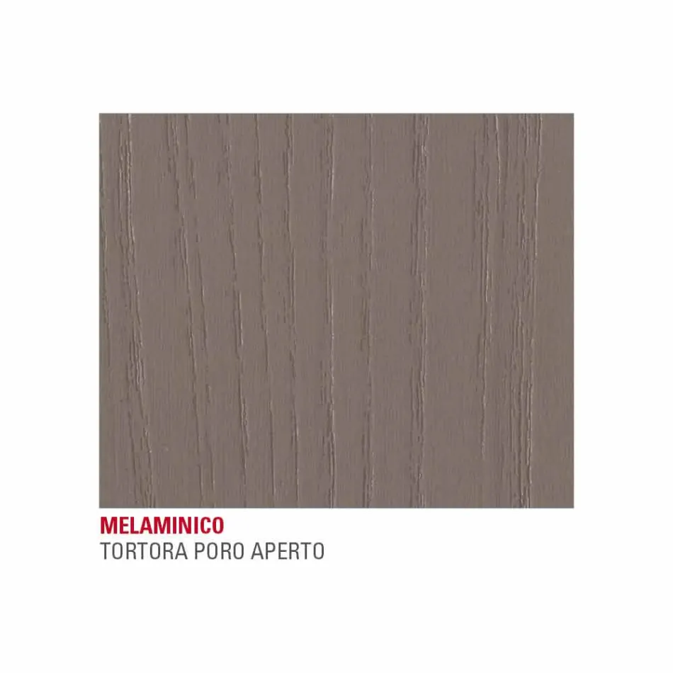 طاولة مطبخ بسطح من الميلامين وقاعدة معدنية، صنع في إيطاليا - سبيلا Viadurini