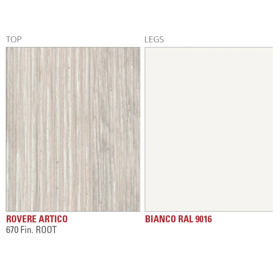 طاولة مطبخ من HPL بقاعدة معدنية فاخرة مصنوعة في إيطاليا - بينوكيو Viadurini