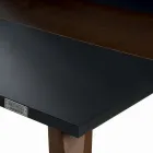 طاولة مطبخ من خشب MDF مع ملحق من الخشب الصلب، صنع في إيطاليا - توسكو Viadurini