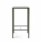 طاولة بار مربعة معدنية مطلية خارجية مصنوعة في إيطاليا - فادا Viadurini