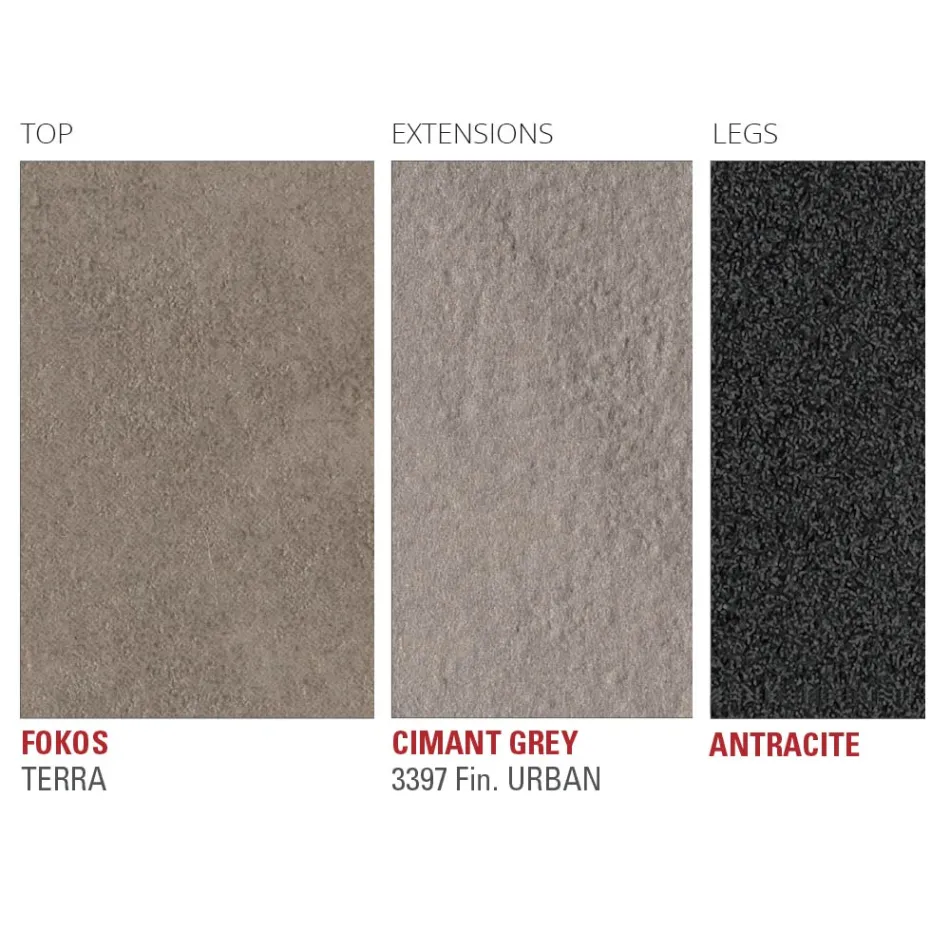 طاولة مطبخ قابلة للتمديد من سيراميك لامينام الفاخر، صنع في إيطاليا - إفيستو Viadurini