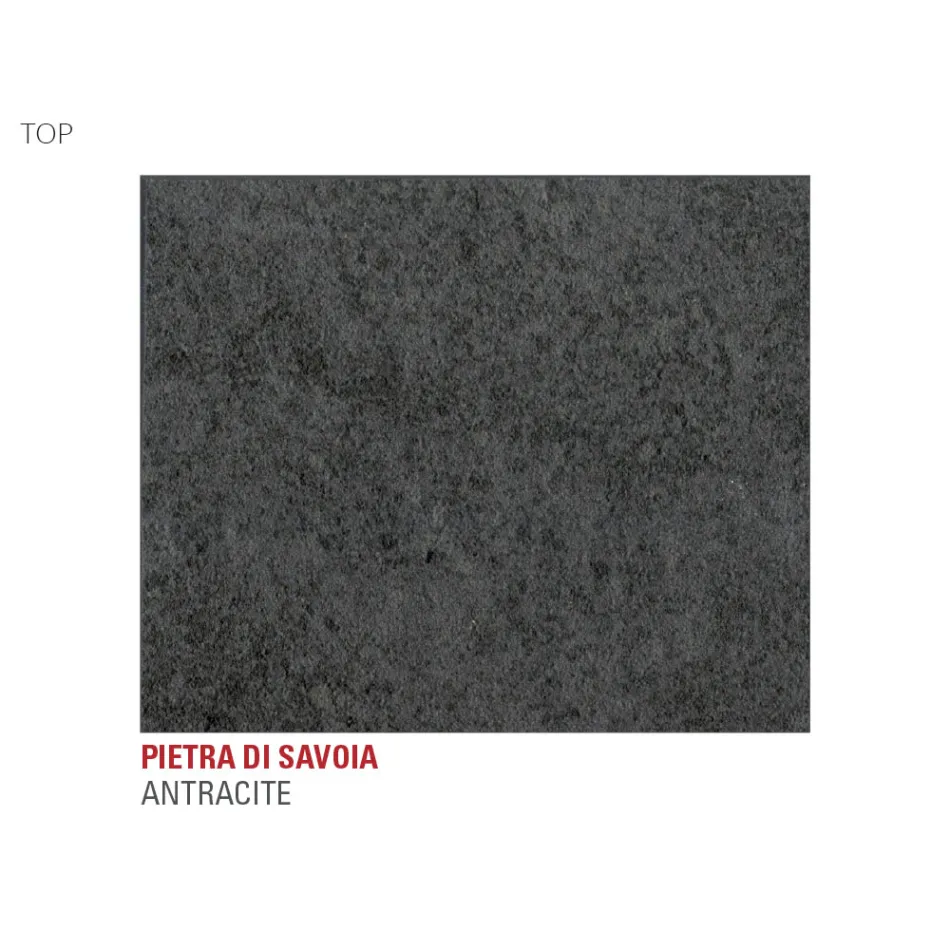 طاولة مطبخ بسطح من اللامنيوم، صنع في إيطاليا، جودة عالية - لينجوتو Viadurini