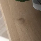 طاولة مطبخ معدنية ثابتة وسطح خشبي صنع في إيطاليا - باستيانو Viadurini